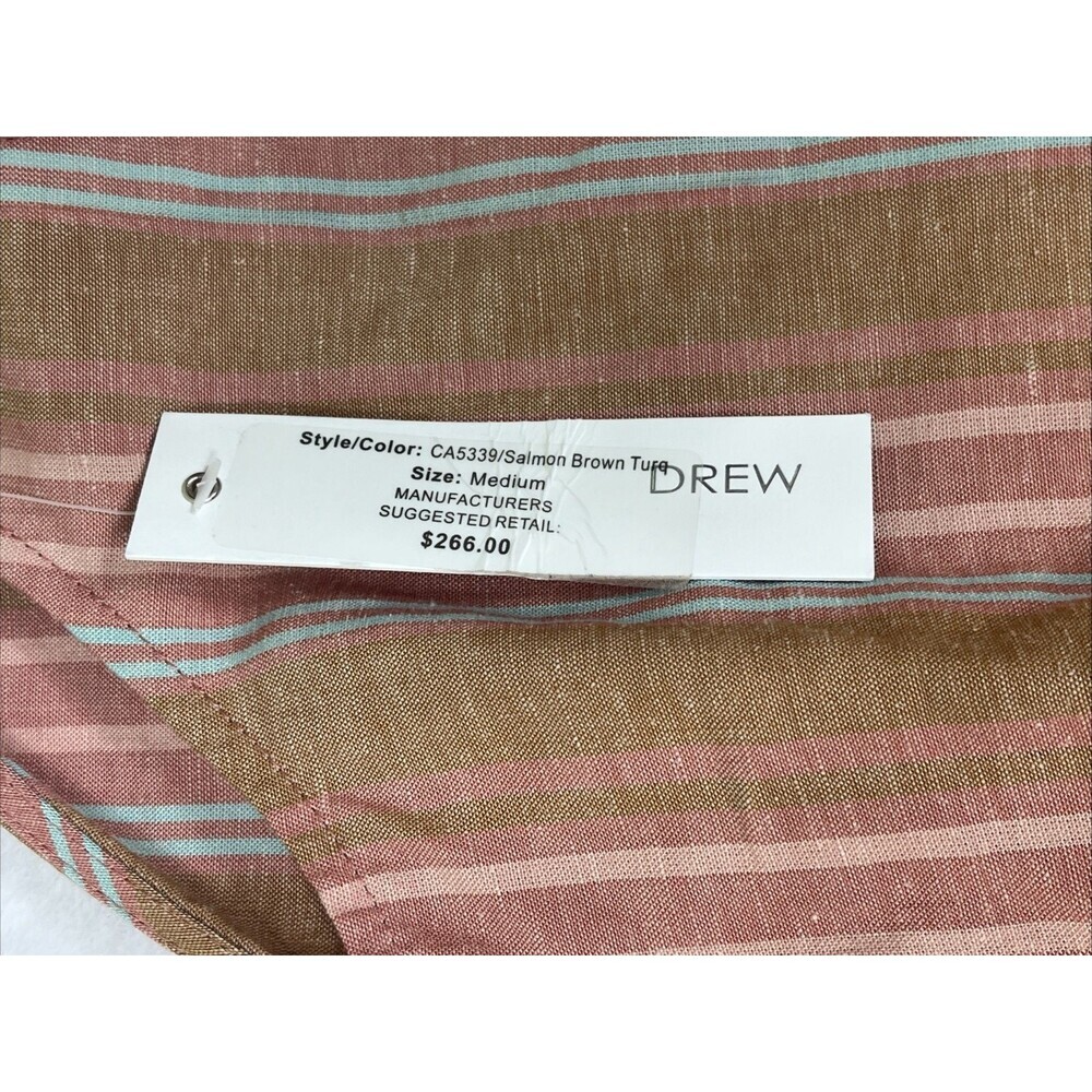 DREW Anthropologie Jumpsuit Sleeveless Salmon Brown Turquoise Size Medium NEW - Picture 4 of 9